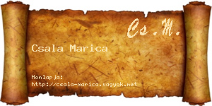 Csala Marica névjegykártya